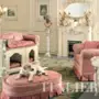 Luxury-upholstered-pet-pouf-soft-fabrics-kennel-Bella-Vita-collection-Modenese-Gastone