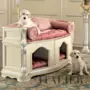 Luxury-upholstered-doghouse-hardwood-kennel-Bella-Vita-collection-Modenese-Gastonetftfgsvdc