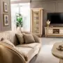 Elisium gold frame sofa with Melodia tv composition