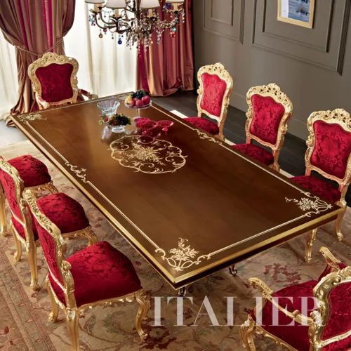 Dining-table-walnut-gold-leaf-inlays-handmade-in-Italy-Villa-Venezia-collection-Modenese-Gastonerewq